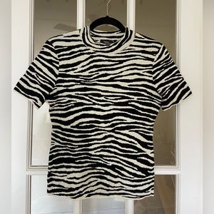 Theory Mock Neck Sweater Tee